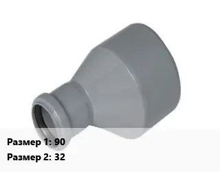 Переход ПНД-полиэтилен низкого давления 90х32 удлиненный, электросварной